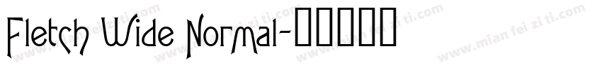 Fletch Wide Normal字体转换